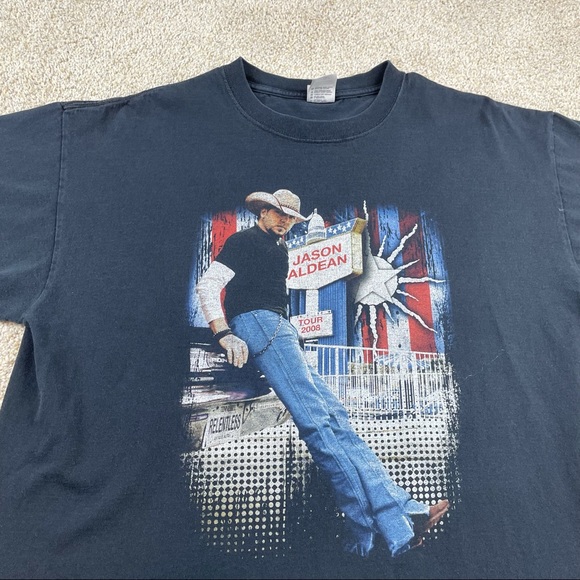 Jason Aldean 2008 country music tour t-shirt - Picture 3 of 6